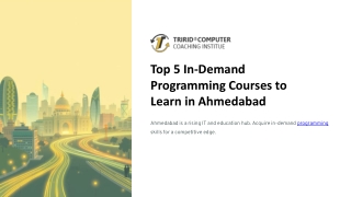 Top 5 In-Demand Programming Courses to Learn in Ahmedabad