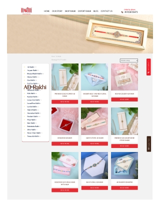 Buy AD Rakhi for Brother – American Diamond Rakhi at Best Price
