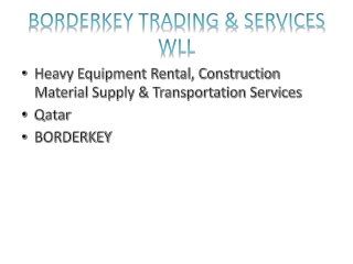 borderkey trading services wll