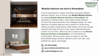 Modular bedroom set store in Ahmedabad
