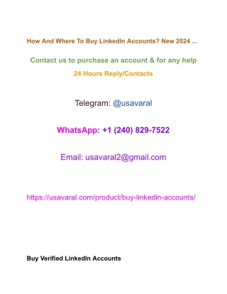 how and where to buy linkedin accounts new 2024