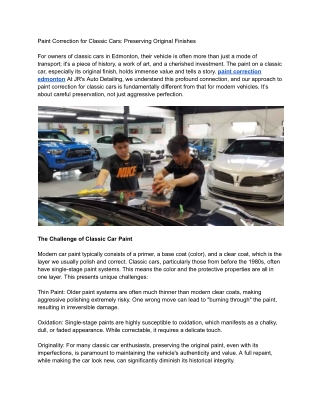 Paint Correction for Classic Cars_ Preserving Original Finishes