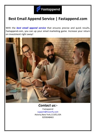 Best Email Append Service | Fastappend.com