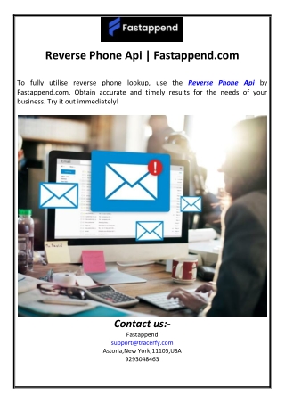 Reverse Phone Api | Fastappend.com