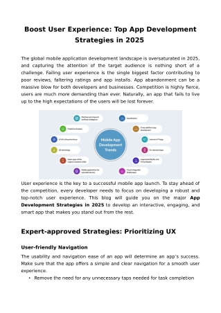 Boost User Experience: Top App Development Strategies in 2025
