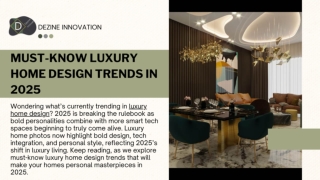 Must-Know Luxury Home Design Trends in 2025