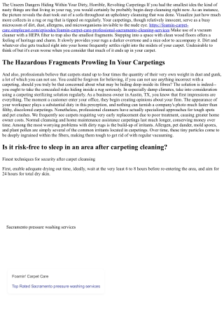 The Covert Threats Of Dirty Carpetings: Shield Your Family Members's Wellness Ch