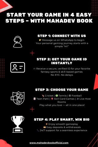 start your game in 4 easy steps with mahadev book
