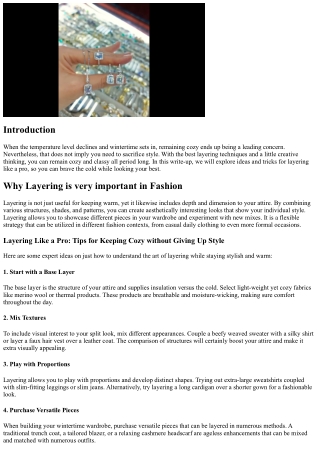 Layering Like a Pro: Tips for Maintaining Cozy without Sacrificing Design