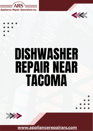 Book Now Reliable Dishwasher Repair Near Tacoma