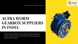 Premium Altra Worm Gearbox Suppliers for Industrial Needs in India