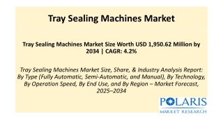 Tray Sealing Machines Market
