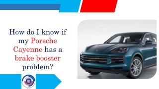 how do i know if my porsche cayenne has a brake