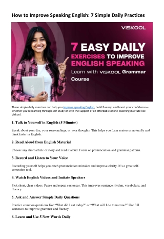 how to improve speaking english 7 simple daily