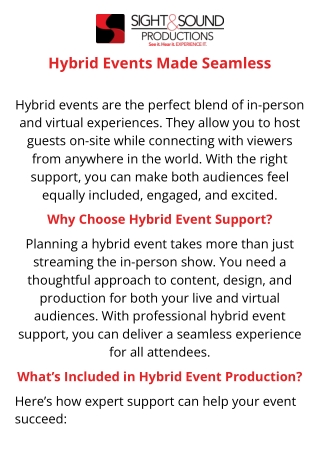 hybrid events made seamless