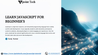 Learn Javascript for beginners