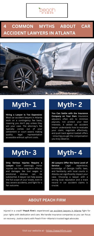 4 Common Myths About Car Accident Lawyers in Atlanta