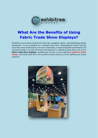 Fabric Trade Show Displays: Lightweight, Sleek, and Versatile
