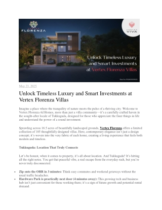 may 23 2025 unlock timeless luxury and smart