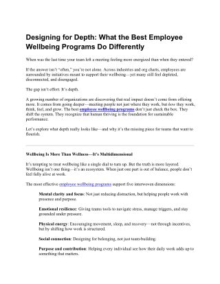 Designing for Depth_ What the Best Employee Wellbeing Programs Do Differently