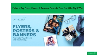 Father’s Day Flyers, Posters & Banners: Promote Your Event the Right Way