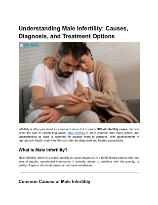 Understanding Male Infertility_ Causes, Diagnosis, and Treatment Options