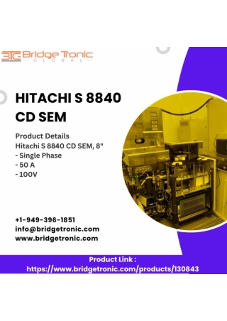 Hitachi S 8840 CD SEM