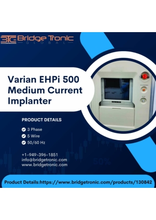 Varian EHPi 500 Medium Current Implanter