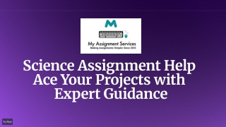 Science Assignment Help Ace Your Projects with Expert Guidance