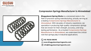 Compression Springs Manufacturer in Ahmedabad