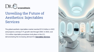 Unveiling the Future of Aesthetics Injectables Services
