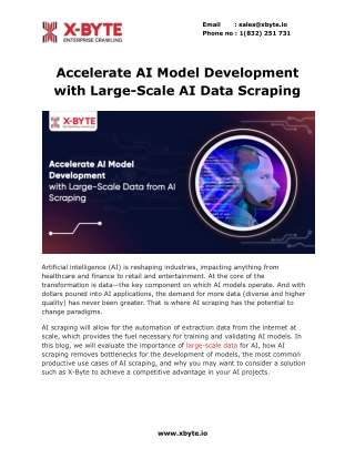 Accelerate AI Model Development with Large-Scale AI Data Scraping
