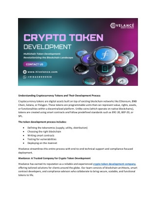 Next-Gen Crypto Token Development Solutions: Key Innovations Shaping the Future