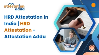 HRD Attestation in India | HRD Attestation - Attestation Adda
