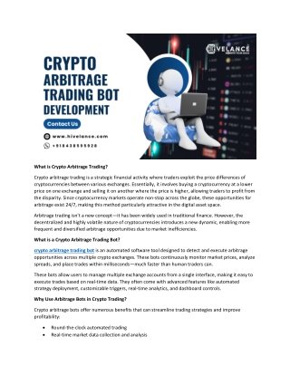 End-to-End Crypto Arbitrage Trading Bot Development Using AI & Automation