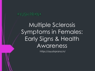 Multiple Sclerosis Symptoms in Females Early Signs & Health Awareness