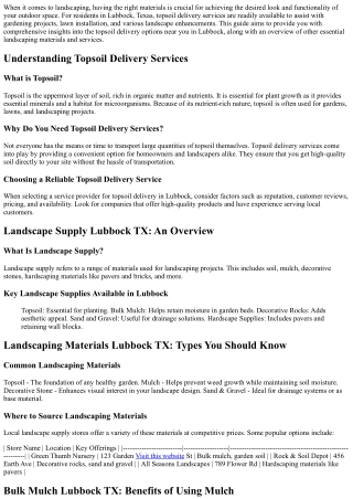 when it comes to landscaping having the right