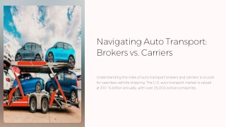 Auto Transport Brokers