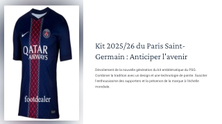 maillot psg 2025 2026