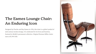 Best Eames Lounge Replica