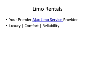 limo rentals