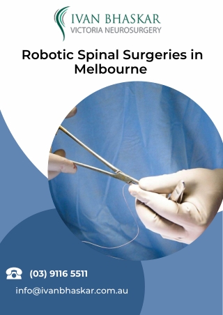 Robotic Spinal Surgeries in Melbourne