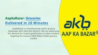 AapkaBazar: Groceries Delivered in 10 Minutes