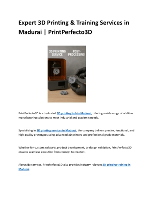 expert 3d printing services