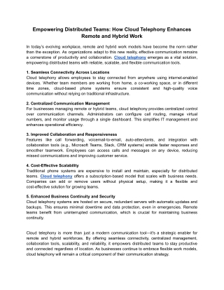Empowering Distributed Teams_ How Cloud Telephony Enhances Remote and Hybrid Work