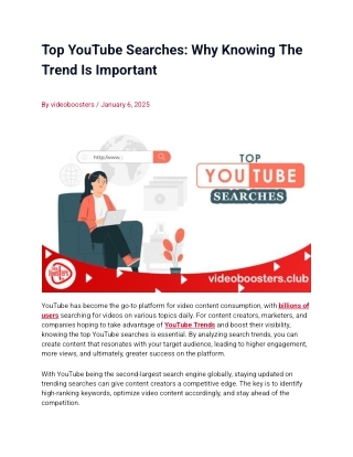Top YouTube Searches: Why Knowing The Trend Is Important