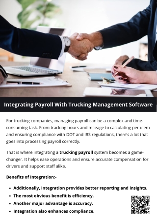 integrating payroll with trucking management