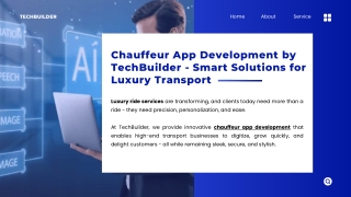 Chauffeur App Development by TechBuilder Smart Solutions for Luxury Transport