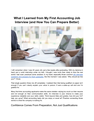 what i learned from my first accounting