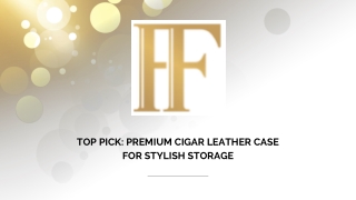 Top Pick Premium Cigar Leather Case for Stylish Storage